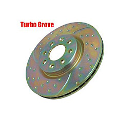 Disc frana Brake disc set 2 pcs. 2pcs Turbo Groove Ventilated Cut-Drilled front  L/R outer diameter 288 mm thickness 23/25 mm AUDI A3 SEAT ALTEA ALTEA XL LEON 1.0-2.0D 11.95- EBC POLSKA GD1201