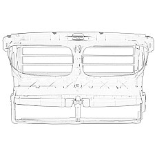 Grila radiator Capac radiator cu un control al clapetei de acceleratie cu codul S1CBA + emisie de gaze de esapament BMW 5 F10 5 F11 06.09-02.17 OE BMW 51 74 7 200 787