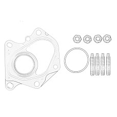 Set montaj, turbocompresor Turbocharger assembly kit RENAULT MASTER III 2.3D 07.14- OE RENAULT 14 4D 111 03R