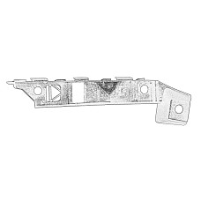 Suport bara protectie Fata Stanga latura plastic pentru aripa se potriveste KIA CEE'D 14 20D 1206 1212 865131H500