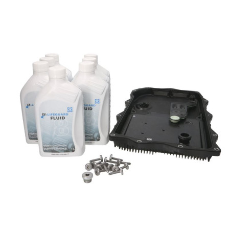 Set piese, schimb de ulei cutie de viteze automata Automatic gearbox hydraulic filter gasket With oil 8 HP 45 8 HP 70 LAND ROVER RANGE ROVER IV RANGE ROVER SPORT II 2.0H/3.0DH 10.13- ZF 1087.298.363