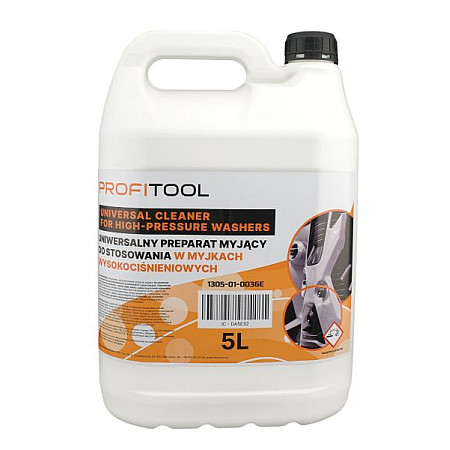 Agent special Solutie speciala 5L 1buc agent de curatare pentru spalatorii sub presiune aplicatie: beton etaje gresiei lemn masini metal nivelul dispozitivului pereti plastic indeparteaza: murdarirea su PROFITOOL 1305-01-0036E