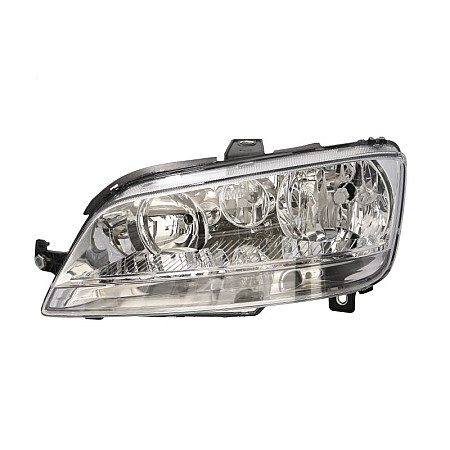 Far Lampa frontala Stanga 2*H1 PY21W W5W electric cu motor halogen culoare insert albastru cromat semnalizator potriveste FIAT IDEA MULTIPLA MAGNETI MARELLI 712422511129