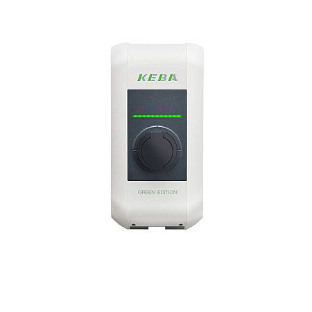 Dispozitiv de incarcare ca, vehicul electric AC charger Wall-mount charger P30 a-series Green Edition 121 953 phases quantity: 3 22kW colour: grey/white socket type 2 a-series EN Type2 3p Socket 22kW - GREEN EDITION KEBA KC-P30-ES240032-000-GE