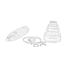 Chit montaj, burduf planetara Axle shaft boot inner LEXUS GX TOYOTA 4 RUNNER IV FJ CRUISER LAND CRUISER PRADO 3.0D/4.0/4.7 11.01-01.18 OE TOYOTA 04437-60042