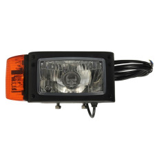 Far Headlamp R H4/P21W/W5W manual 3 m cable FF optics INOX grip insert colour: chromium-plated indicator colour: orange WESEM REPR2.42781.02