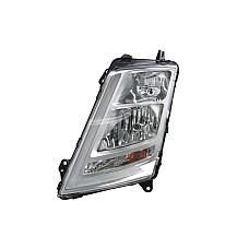 Far Headlamp L H1/H7/LED/PY21W manual insert colour: silver VOLVO FH II 01.12- GIANT 131-VT13310ML