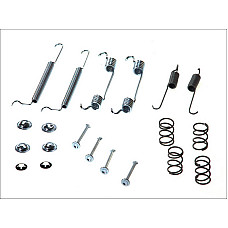 Set accesorii, sabot de frana Set de montaj pantofi de frana OPEL CHEVROLET AVEO / KALOS LACETTI NUBIRA DAEWOO ESPERO LACETTI LANOS NEXIA NUBIRA OPEL ASTRA F CORSA C TIGRA VECTRA A 1.0-2.2 04.88- QUICK BRAKE QB105-0710