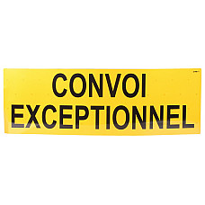 Semn de avertizare Panou avertizare informare CONVOI EXCEPTIONNEL spate 1buc 400mm x 1200mm CARGOPARTS CARGO T099