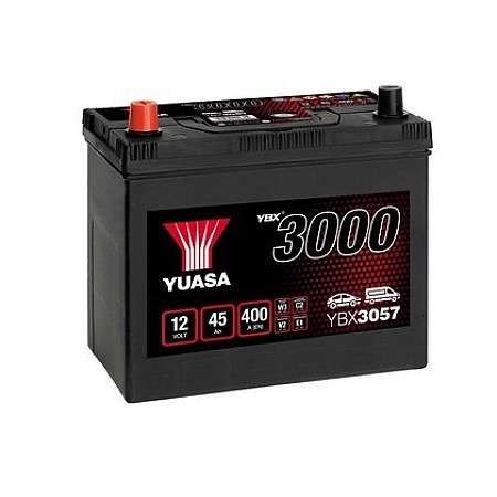 Acumulator Pornire Battery YUASA 12V 45Ah/400A YBX3000 SMF L+ standard 238x129x225 B00 starting YUASA YBX3057
