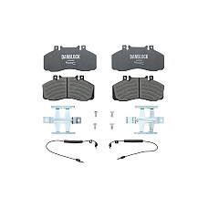 Set placute de frana Fata GIRLING/LUCAS MERCEDES T2/L T2/LN1 VARIO VARIO B667 B670 B668 VARIO B670 VARIO B670 B668 B667 O 408 M102.946-OM904.964 02.84- DANBLOCK DB 2983582