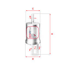 Filtru combustibil VW SHARAN 1.8 11.11- SOFIMA S1855B