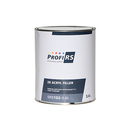 Grund / Primere Grund acrilic gri 36L tip de pulverizare: pistol proportii: 4:1 aplicatie pentru suprafata: Caroseria auto sasiu intaritor cod referinta: 0RS305-0.9L standard PROFIRS 0RS102-3.6L