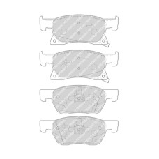 Set placute de frana Fata OPEL ASTRA K ASTRA K/KOMBI 1.0-1.6D 06.15- FERODO FDB4933
