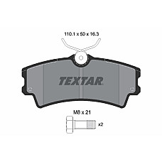 Set placute de frana Fata SANTANA 300/350 PS10/ANIBAL 1.6-2.8D 09.98- TEXTAR 2430201