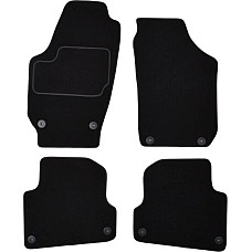 Covoras podea textil Floor mats Velours 4 pcs front/rear set colour neagra SKODA FABIA II 12.06-12.14 Saloon MAMMOOTH MMT A041 SKO35 PRM 01