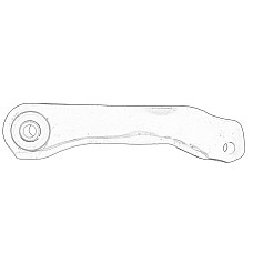 Brat, suspensie roata Rear axle track control arm L/R middle JEEP CHEROKEE 2.0/2.0D/2.2D 04.14- CHRYSLER 05090124AA