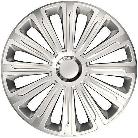Set capace roti auto Cridem Trend RC 4buc - Argintiu/Crom - 14''