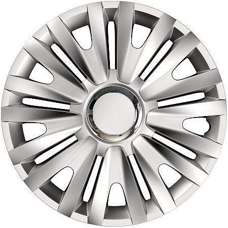 Set capace roti auto Cridem Royal RC 4buc - Argintiu/Crom - 16''