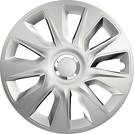 Set capace roti auto Cridem Stratos RC 4buc - Argintiu/Crom - 16''