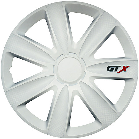 Set capace roti auto Cridem GTX Carbon 4buc - Alb - 16''