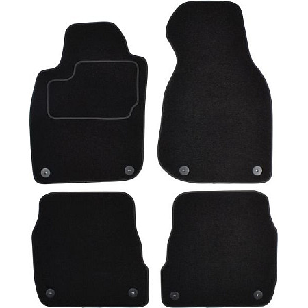 Covoras podea textil Floor mats Velours 4 pcs front/rear set colour neagra AUDI A6 C5 01.97-01.05 Saloon / Station wagon MAMMOOTH MMT A041 AUD165 PRM 01