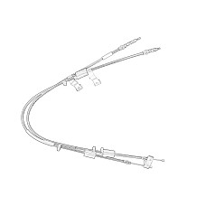 Cablu, frana de parcare Handbrake cable FWD vehicles FORD ECOSPORT 1.0/1.5/1.5D 11.17- OE FORD 2356128