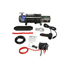Troliu pentru vehicul off-road Off-road vehicle winch BST 13000 Lbs towed weight 5897kg 65HP voltage 24V  transmission 3-step planetary reduction 265:1 rope type: synthetic 25m brake type frictional HUSAR WINCH BST13000LBS24V-S