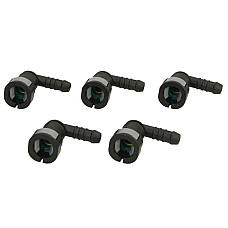 Cuplaj tub combustibil Fuel pipe quick-coupler rubber with o-ring angular metric 90 stub-pipe diameter: 8mm ID 75 75mm price per 5pcs ENGITECH ENT250105