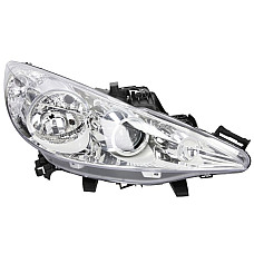 Far Lampa frontala Dreapta 2*H7/H1 electric cu motor culoare insert: cromat PEUGEOT 207 207/HATCHBACK TYC TYC 20-1061-05-2