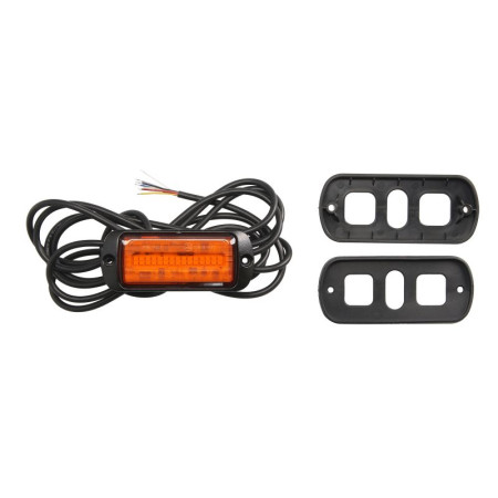 Girofar Rotating beacon orange 12/24V LED rigid fitting 2-point assembly no of programs: 2 synchronized flash wire 3m WAS 1468 W217