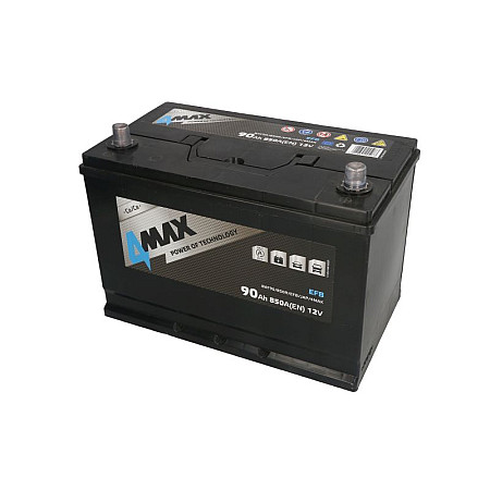 Acumulator Pornire Battery 4MAX 12V 90Ah/850A START&amp;STOP EFB R+ standard 302x175x227 B01 - fitting flange 10.5 mm efb/starting 4MAX BAT90/850R/EFB/JAP/4MAX