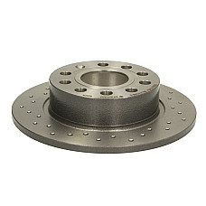 Disc frana Brake disc BREMBO Xtra 1pcs Drilled rear  L/R outer diameter 253 mm thickness 10 mm AUDI A3 DAEWOO LANOS SEAT ALTEA ALTEA XL LEON LEON SC LEON ST 1.0-Electric 05.97- BREMBO 08.9502.1X