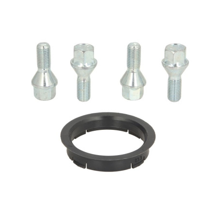 Trusa de montare a jantei de aliaj Fitting kit FZ03 63.3-56.1 B C17F30 60 cone M14x125 L30 1 kit / 1 wheel - 4 holes ITWHEELS ITW49075