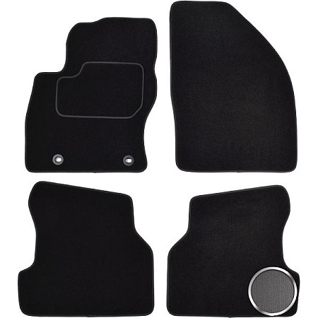 Covoras podea textil Floor mats Velours 4 pcs front/rear set colour grey FORD FOCUS II 07.04-09.12 Saloon MAMMOOTH MMT A041 FOR120 PRM 02