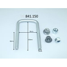 Brida arc Leaf spring shackle 150mm M14  NISSAN NV400 OPEL MOVANO B RENAULT MASTER III 2.3D 02.10- LS GERMANY 841150-LS