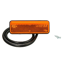 Lampa gabarit Outline marker lights L/R orange LED height 35mm width 102mm depth 13mm surface hose length 500 no hanger 12/24V with function of side indicator with reflector TRUCKLIGHT SM-UN151