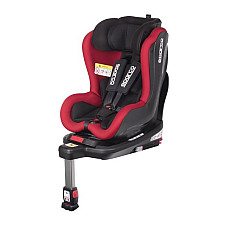 Scaun copil Car seat SK500 ECE R129 I-SIZE 0-18 kg. Black/Red perforated polyester / plastic / polyester ISOFIX with base + stabilizing support SPARCO SPRO 500RD