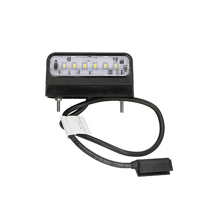 Iluminare numar de circulatie Licence plate lamp REGPOINT II LED 12/24V 48x45x100mm hose length: 500mm ASPOCK A36-3804-004