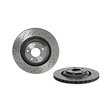 Disc frana Brake disc BREMBO Xtra Drilled rear  L/R outer diameter 330 mm thickness 22 mm highly carbonated with bolts AUDI A6 C6 2.0-4.2 05.04-08.11 BREMBO 09.8842.2X