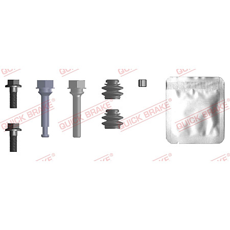 Set bucsi de ghidaj, etrier frana Kit reparare etrier Fata Dreapta/Stanga HYUNDAI I10 II 1.0/1.0LPG/1.2 08.13- QUICK BRAKE QB113-0038X