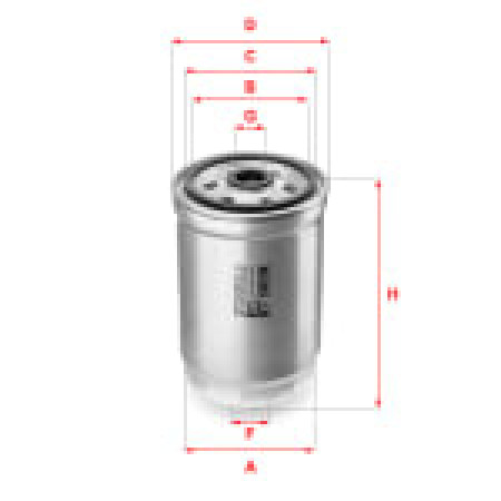 Filtru combustibil HYUNDAI GRANDEUR 2.2D 01.11- SOFIMA S4012NR