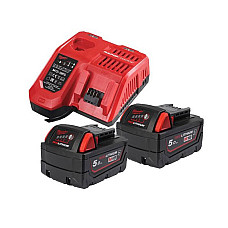 Acumulatori Battery set of 18V 5Ah number of batteries: 2pcs Li-Ion M12-18 FC MILWAUKEE 4932479831