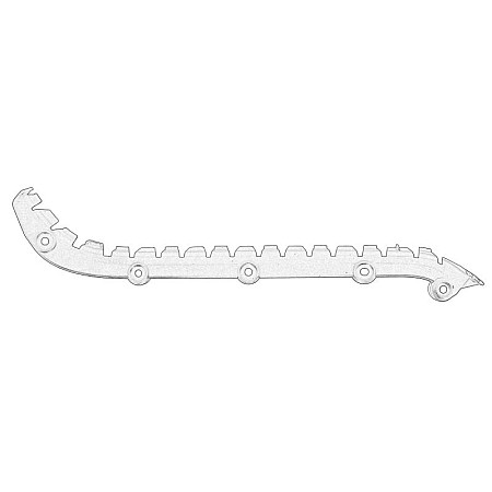 Suport, bara protectie Ghid bara de protectie Spate Stanga plastic SKODA FABIA II 1.2-1.9D 12.06-12.14 OE SKODA 5J9 807 375