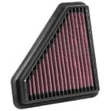 Panou de filtrare (cartus) Sports air filter - Panel Square dl.: 198mm szer.: 187mm wys.:37mm  HONDA CIVIC IX 1.4 02.12-12.16 K&amp;N FILTERS 33-3124