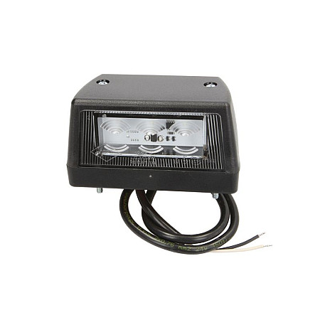 Iluminare numar de circulatie Lampa numar inmatriculare LED 12/24V culoare: negru 55x57x102mm  TRUCKLIGHT SM-UN105