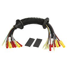 Set de reparat cabluri, haion Fir de cablu Cu furtun lichid de spalare parbriz pentru capacul portbagajului 300mm numar pini: 13 cu capac cu furtun ABARTH GRANDE PUNTO FIAT GRANDE PUNTO 1.2-1.9D 06.05- SENCOM SEN503070