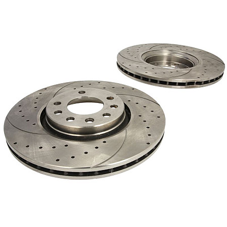 Disc frana de performanta High-efficiency brake disc 2pcs SPEEDMAX Ventilated Cut-Drilled front  L/R outer diameter 308 mm thickness 25 mm OPEL ASTRA G ASTRA H ASTRA H GTC 1.4-3.0D 09.97-03.17 SPEEDMAX C3X034ABETUOTUV