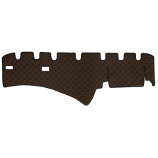 Material pentru plansa de bord Covoras de bord maro Piele matlasata EKO ECO-LEATHER Q SCANIA LPGRS PGRT 03.04- F-CORE F-CORE FD01 BROWN