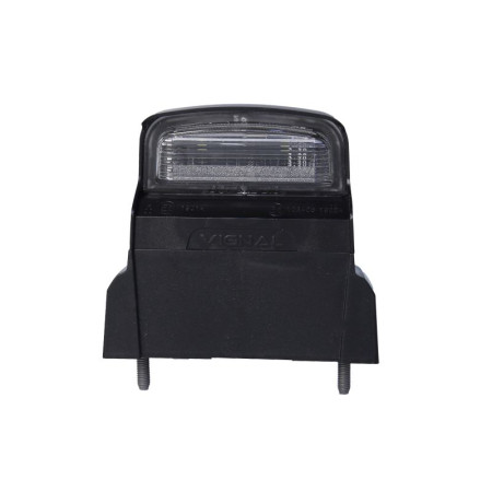 Iluminare numar de circulatie Licence plate lamp LED 12/24V colour: neagra glass colour: white connector: SUPERSEAL VIGNAL VAL199030